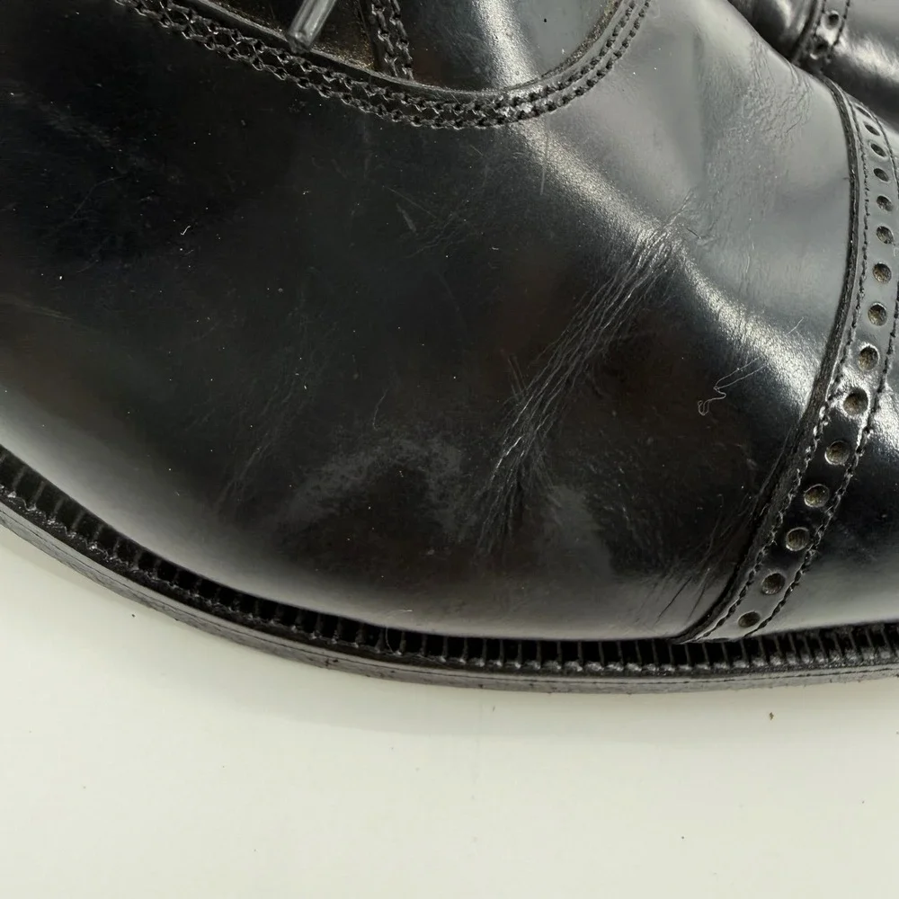 Florsheim Lexington 17067-01 Cap Toe Black Leather Classic Oxford Shoe Men 12D